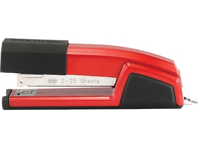 Bostitch Epic Desktop Stapler, 25 Sheet Capacity, Red (B777-RED)