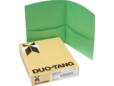 Oxford Contour 2-Pocket Presentation Folders, Green, 25/Box (OXF 5062560)
