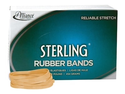 Alliance Sterling Multi-Purpose Rubber Bands, #64, 1 lb. Box, 425/Box (24645)