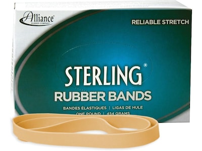 Alliance Sterling Multi-Purpose Rubber Bands, #107, 50/Box (25075)