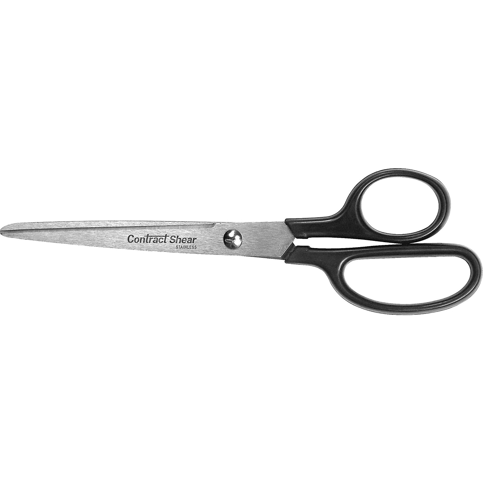 Westcott Contract 7 Stainless Steel Standard Scissors, Pointed Tip, Black (10571)