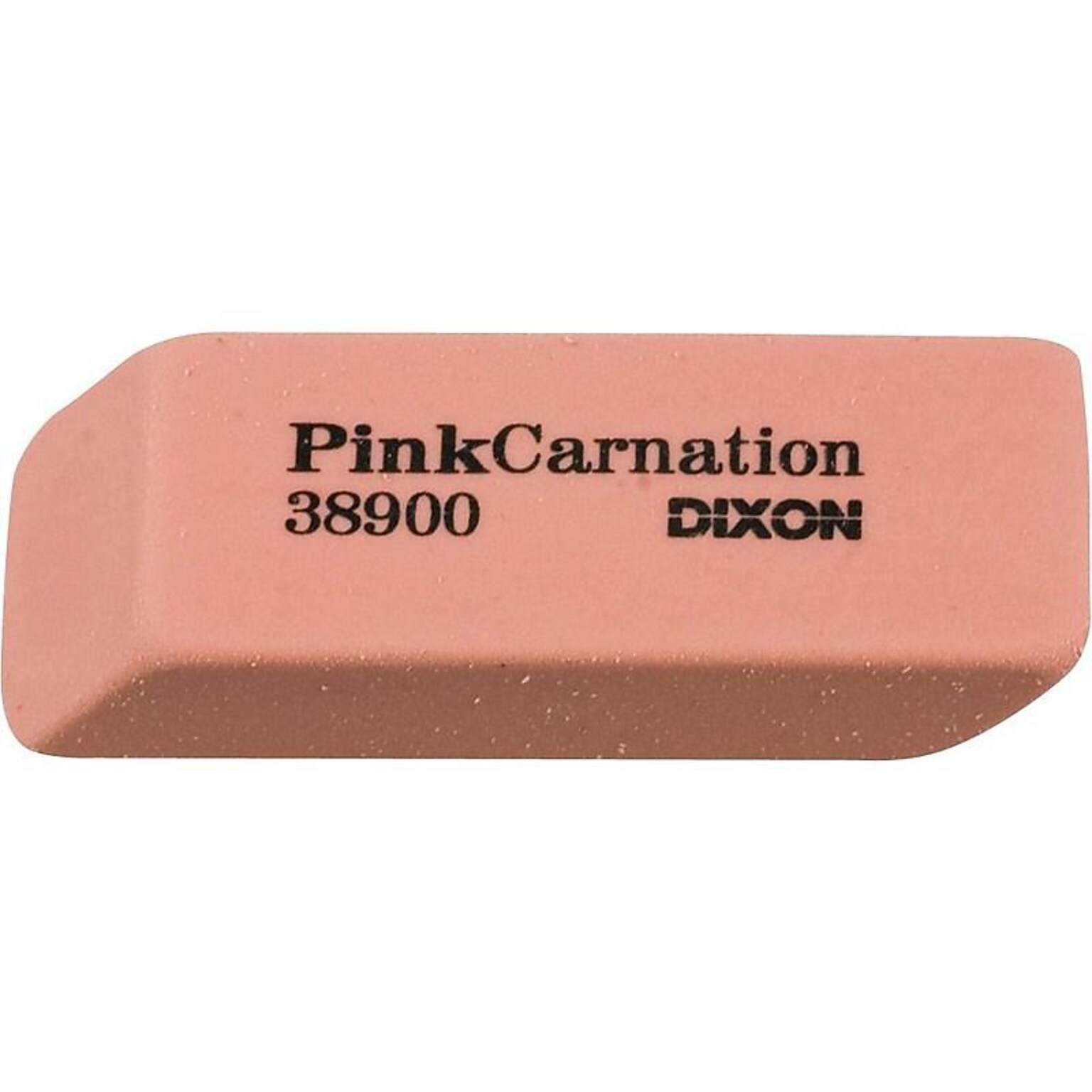 Dixon Pink Carnation Medium Erasers, Pink, Dozen (38900)