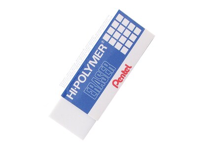 Pentel : Hi-polymer Erasers 3 Pack Eraser Block Style Latex Free 