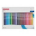 Staples Felt Pens, Fine Point, Assorted Ink, 24/Pack (45239)