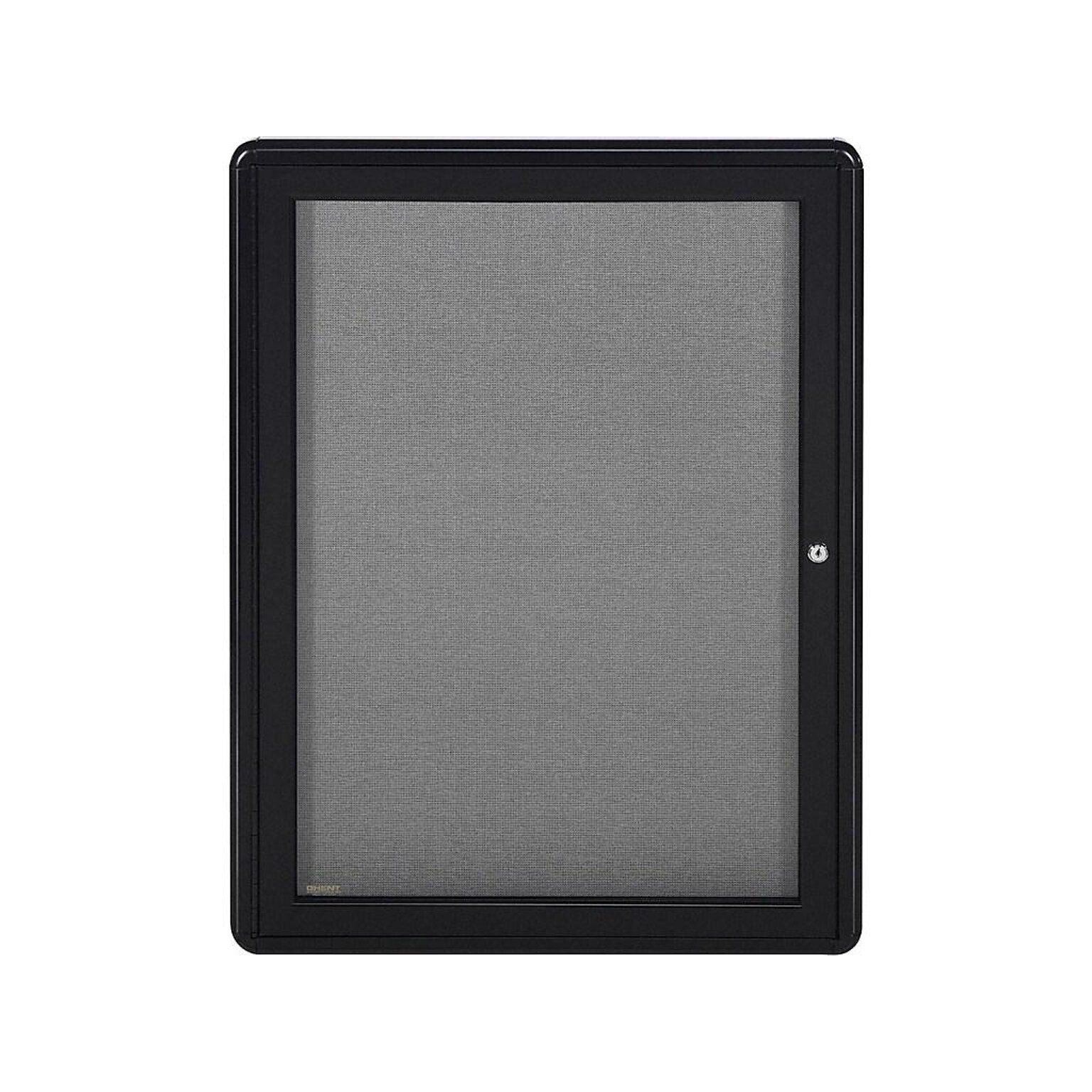 Ghent Ovation Fabric Enclosed Bulletin Board, Black Frame, 2H x 3W (OVK1-F91)