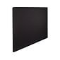 Quartet Oval Office Fabric Bulletin Board, Frameless, 3'H x 4'W (7684BK)