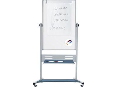 MasterVision Evolution Lacquered Steel Dry-Erase Whiteboard, Aluminum Frame, 4 x 3 (QR5203)