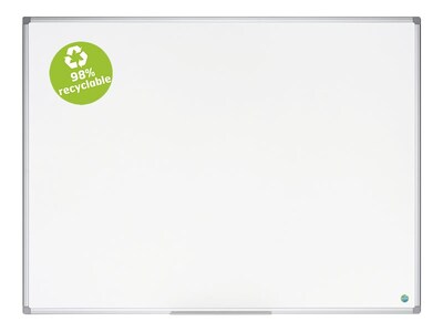 MasterVision Earth Platinum Steel Dry-Erase Whiteboard, Aluminum Frame, 3 x 2 (CR0620030)