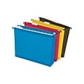 Pendaflex SureHook Reinforced Extra Capacity Hanging File Folders, Letter Size, Assorted Colors, 4/P