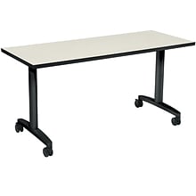 HON Huddle Training Room Table, 24D x 60W, Gray (HONHUD2460FXB9)