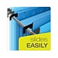 Pendaflex SureHook Reinforced Extra Capacity Hanging File Folders, Letter Size, Assorted Colors, 4/Pack (PFX 09213)