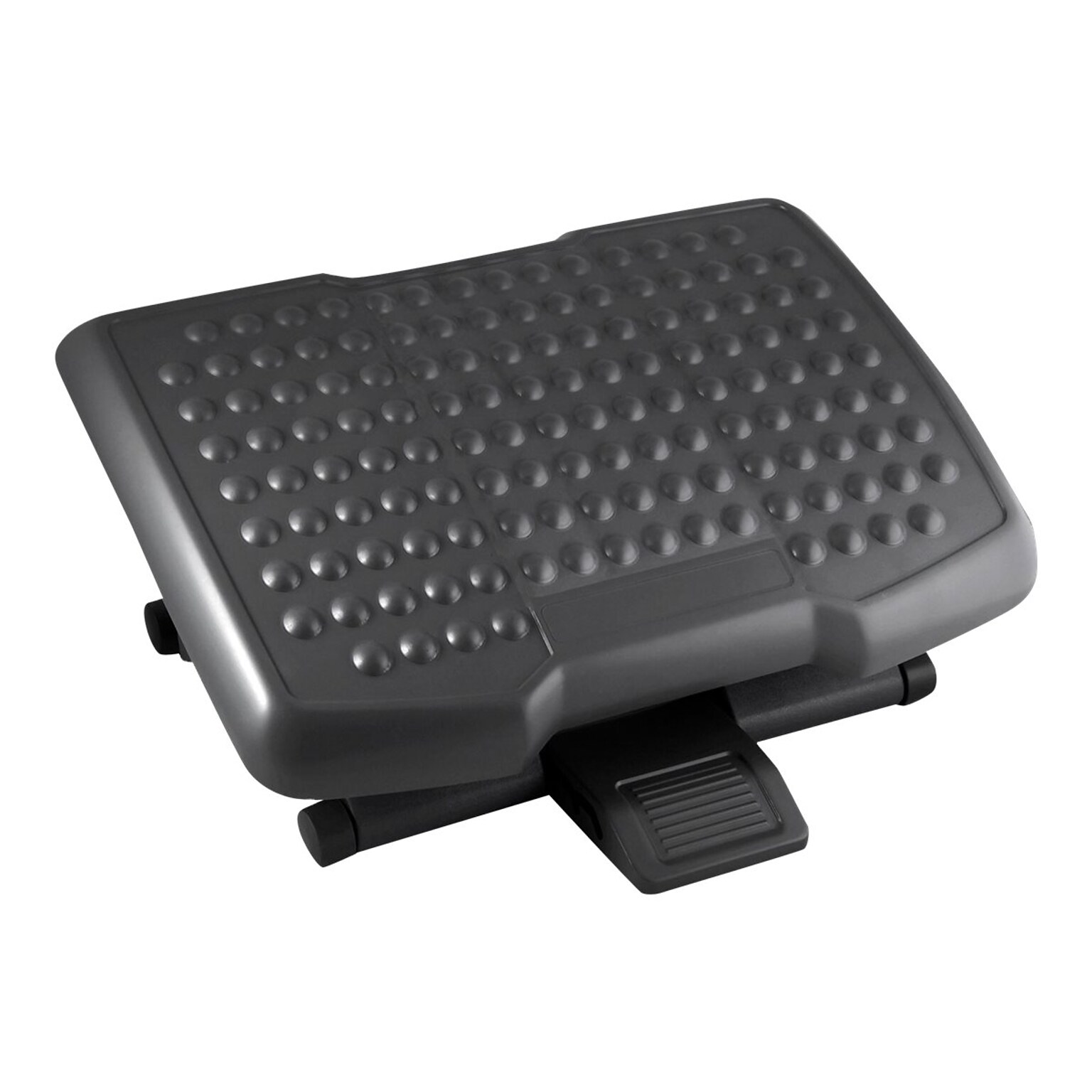 Lorell Height-Adjustable Footrest, 4- 6.5, Black (12818)