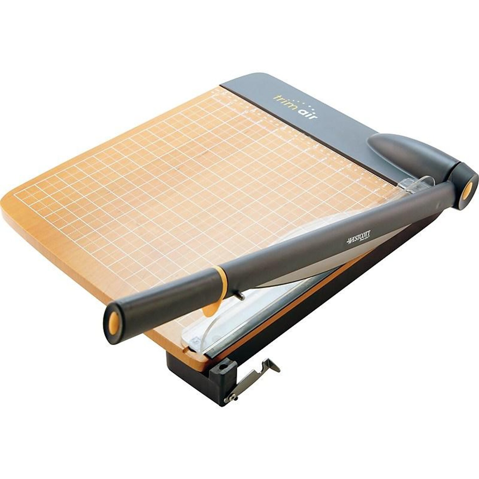 Westcott TrimAir 12 Guillotine Paper Cutter, Black/Wood (ACM15106)