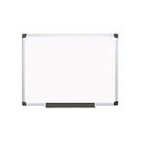 Bi-Office Maya Lacquered Steel Dry-Erase Whiteboard, Aluminum Frame, 4 x 3 (MA0507170)