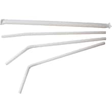 Berkley Square White Polypropylene Straws, 400/Box, 25/Case (1245100)
