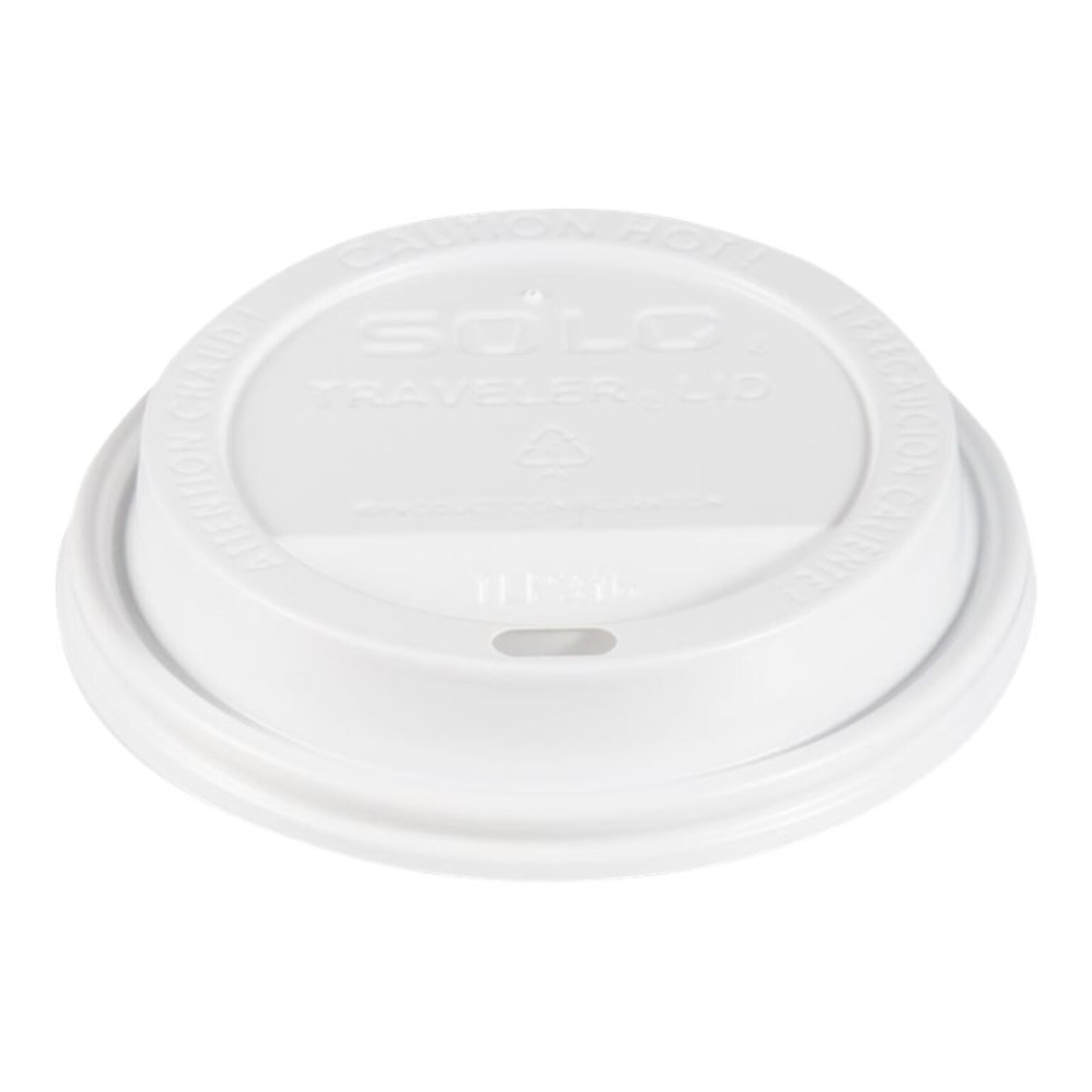 Solo Traveler® Lids, White, 100/Pack (TLP316-0007)