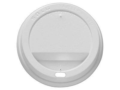 Solo Traveler® Lids, White, 300/Carton (OFTL16-0007)