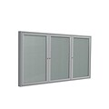 Ghent Vinyl Enclosed Bulletin Board, Satin Frame, 3H x 6W (PA33672VX-193)