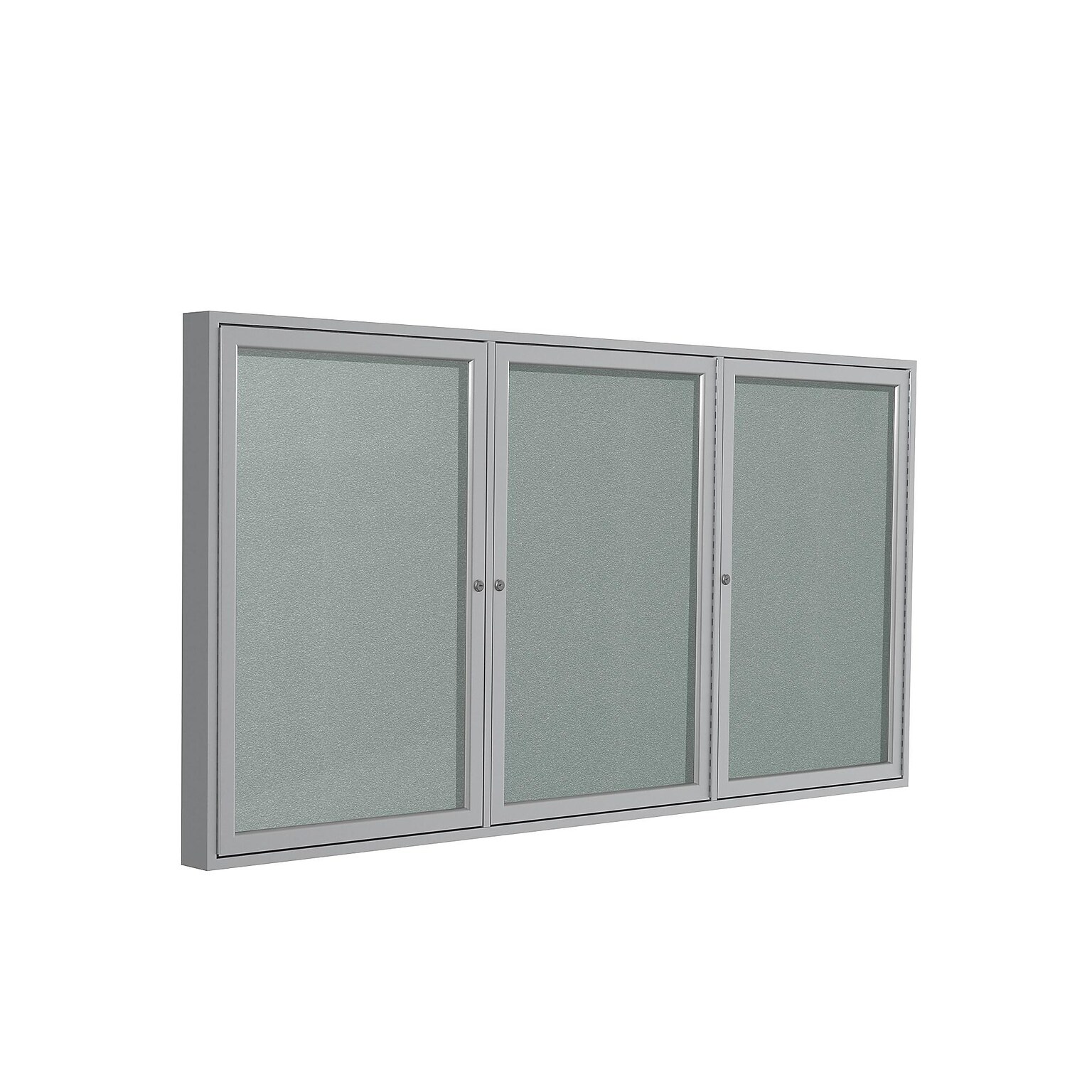 Ghent Vinyl Enclosed Bulletin Board, Satin Frame, 3H x 6W (PA33672VX-193)