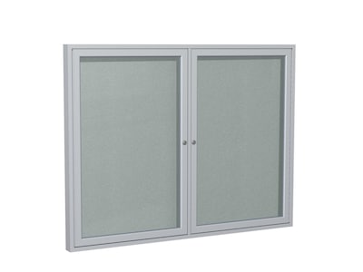 Ghent Vinyl Enclosed Bulletin Board, Satin Frame, 3H x 4W (PA23648VX-193)