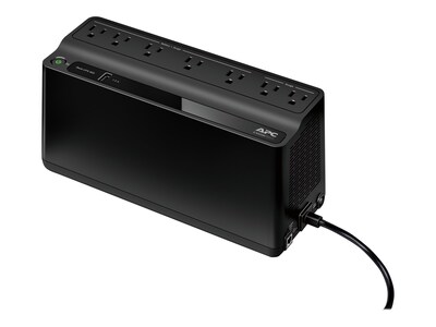 APC Back-UPS BE Series 600VA Desktop Battery Backup & Surge Protector w/ USB, 7 Outlets (BE600M1)