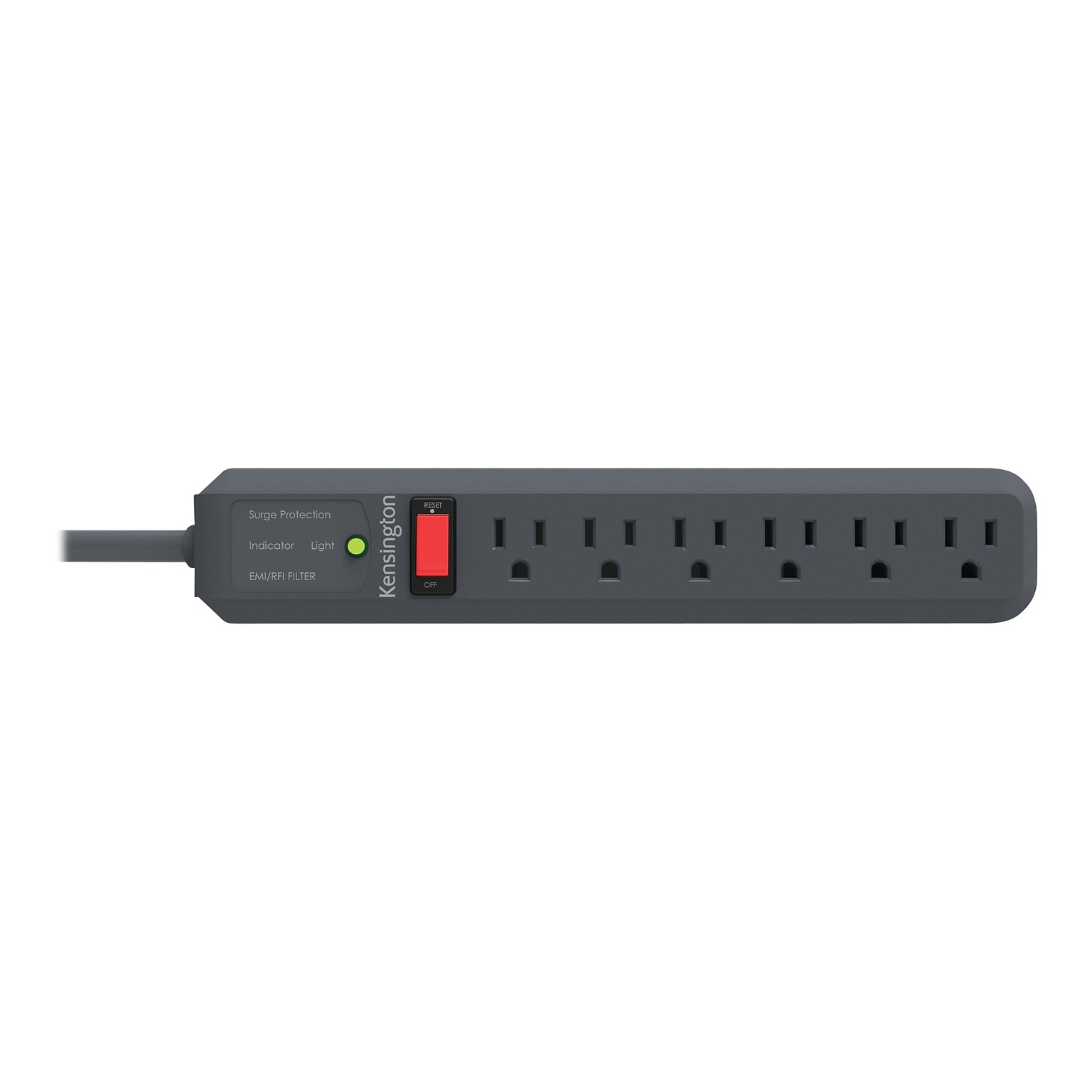 Kensington Guardian 6-Outlet Surge Protector, 15 Cord (K38215NA)