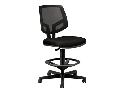 HON Volt Mesh Back Fabric Drafting Chair, Black (HON5715GA10T)