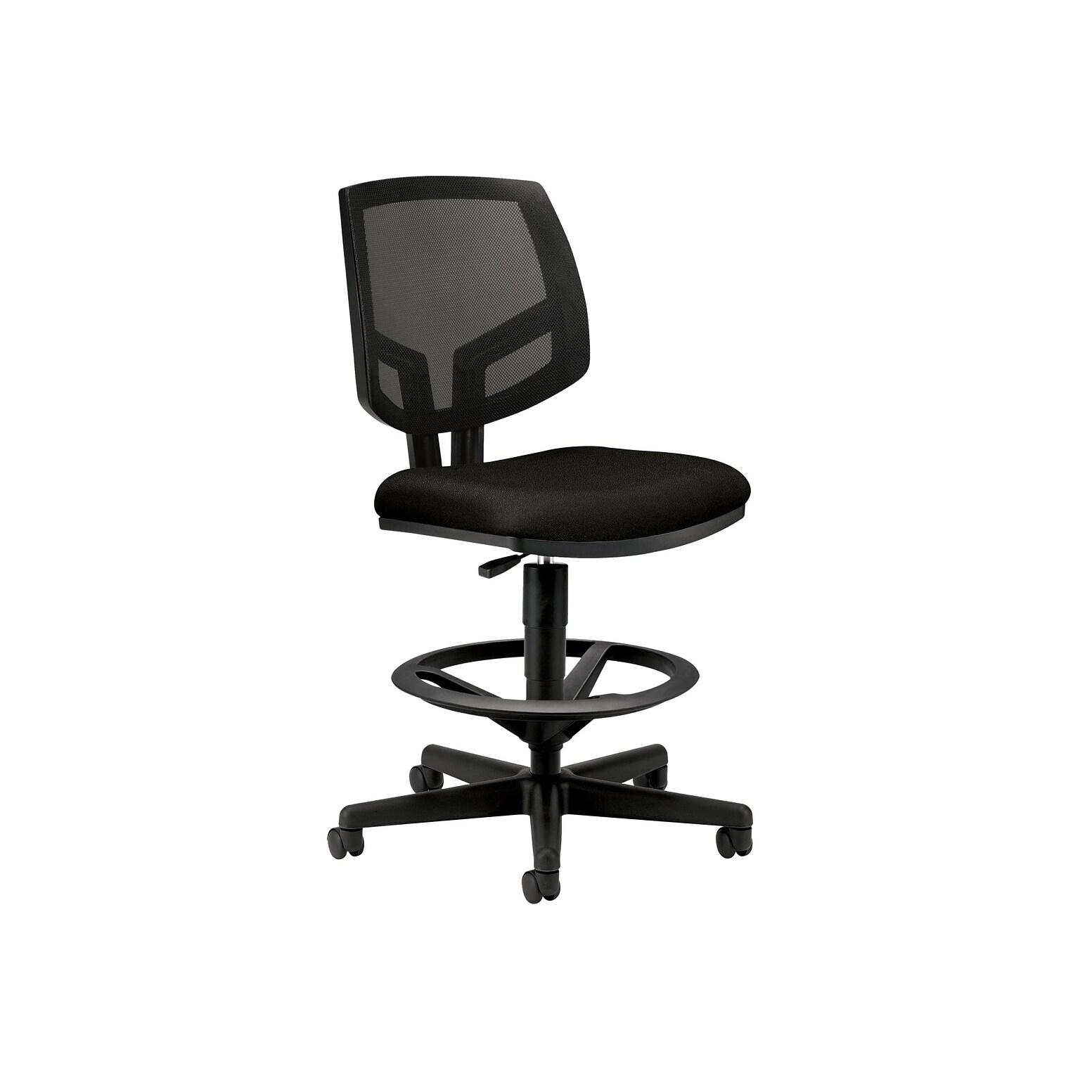 HON Volt Mesh Back Fabric Drafting Chair, Black (HON5715GA10T)