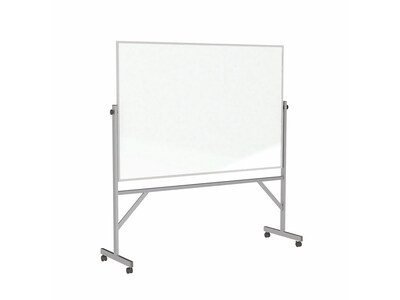 Ghent Porcelain Dry-Erase Whiteboard, Aluminum Frame, 6' x 4' (ARM1M146)