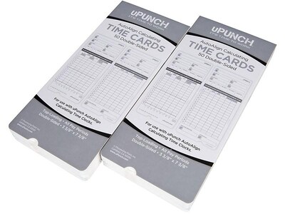 uPunch Time Card for HN4000 Time Clock, 100/Pack (HNTCL2100)