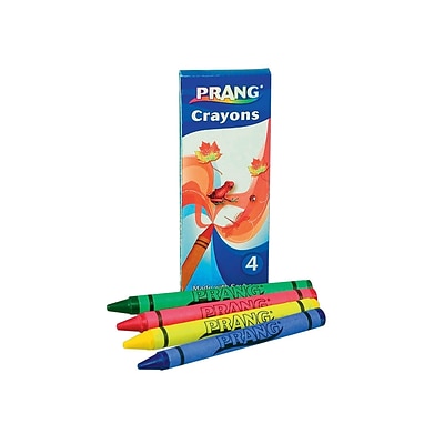 Prang Crayons, 4/Pack, 288 Packs/Carton (00150)