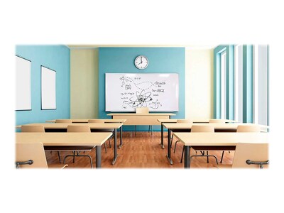 Ghent M1 Series Porcelain Dry-Erase Whiteboard, Aluminum Frame, 12' x 4' (M1-412-4)