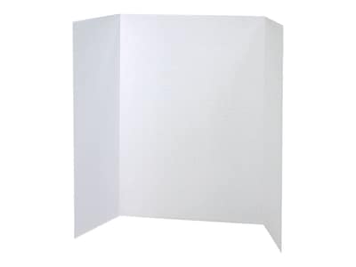 Pacon Cardboard Presentation Board, 36 x 48, White/Kraft Natural, 24/Carton (3763)