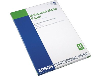 Epson Ultra Premium Matte Presentation Paper, 13" x 19", 50 Sheets/Pack (S041339)