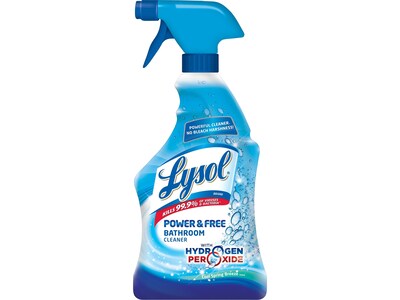 Lysol Power & Free Bathroom Cleaner, Cool Spring Breeze, 22 Oz. (19200-85668)