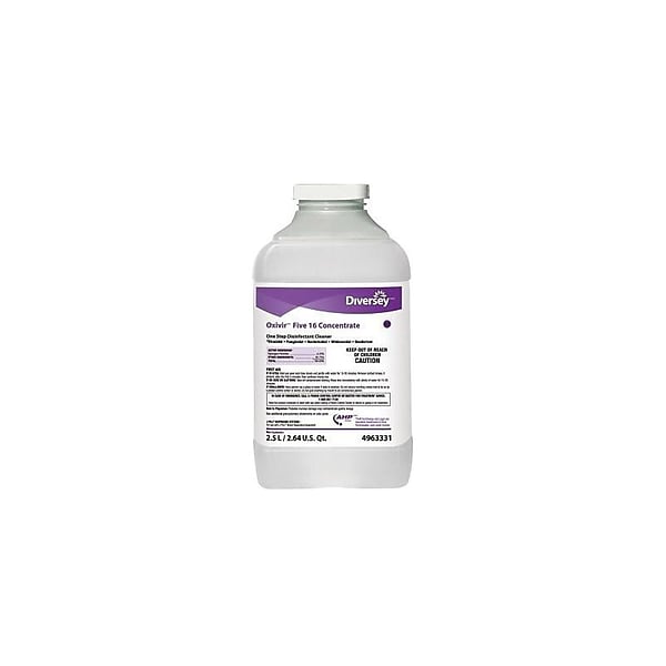 Oxivir Five 16 Disinfectant for Diversey J-Fill, 2.5 L / 2.64 U.S. Qt., 2/Carton (4963331)