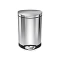 simplehuman Indoor Step Trash Can, Brushed Stainless Steel, 1.6 Gal. (CW1834)