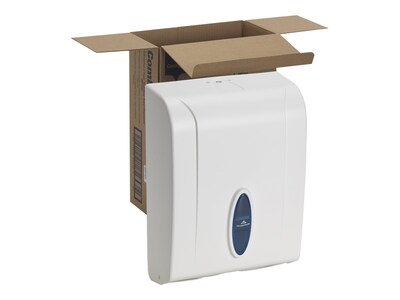Georgia-Pacific Plastic C-Fold/Multifold Paper Towel Dispenser, White (56630/01)