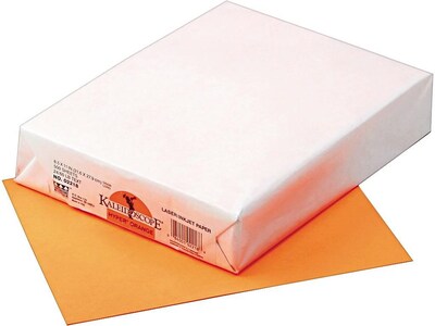 Pacon Kaleidoscope Colored Paper, 24 lbs., 8.5 x 11, Hyper Orange, 500 Sheets/Ream (PAC102218)