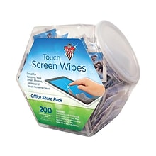 Falcon Dust-Off Touch Screen Wipes, Office Share Pack, 200/Pack (DMHJ)