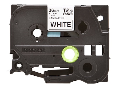 Brother P-touch TZe-261 Laminated Label Maker Tape, 1-1/2" x 26-2/10', Black On White (TZe-261)