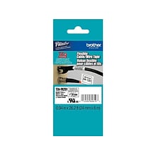 Brother P-touch TZe-FX251 Laminated Flexible ID Label Maker Tape, 1 x 26-2/10, Black on White (TZe