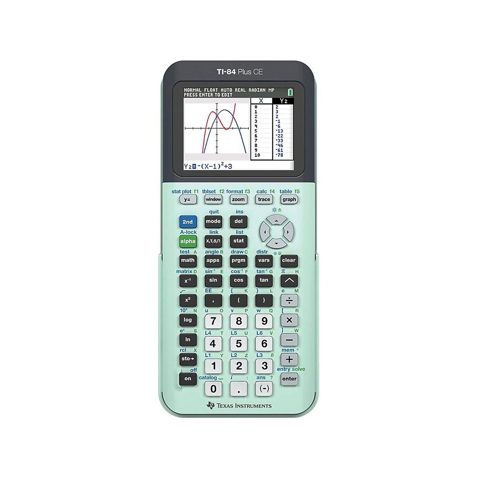 Texas Instruments TI-84 Plus CE TI-84 PLUS CE Graphing Calculator, Measure Mint (TI-84+CE MINT)