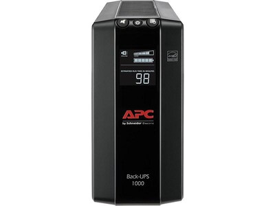 Schneider Electric Back-UPS Pro Compact Tower LCD Battery Backup & Surge Protector with USB, 8-Outle