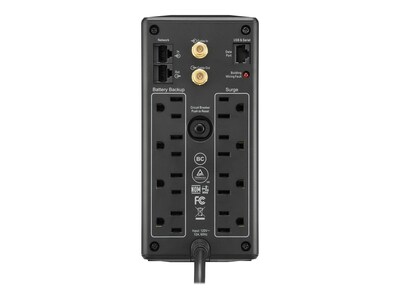 Schneider Electric Back-UPS Pro Compact Tower LCD Battery Backup & Surge Protector w/ USB, 8-Outlets (BX1000M)