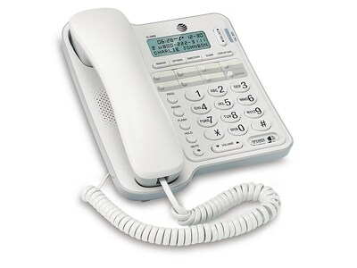 AT&T Corded Telephone, White (CL2909)