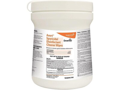 Avert Sporicidal Disinfecting Wipes, 160/Box, 12 Boxes/Carton (100895790)