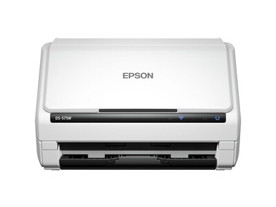 Epson DS-575W B11B228202 Wireless Desktop Scanner, Black/White