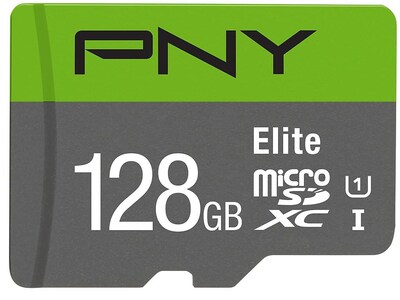 PNY Elite P-SDU128U185EL-GE 128GB Flash Memory, microSDXC