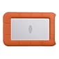 LaCie Rugged Mini 2TB USB 3.0 External Hard Drive, Orange/Silver (LAC9000298)